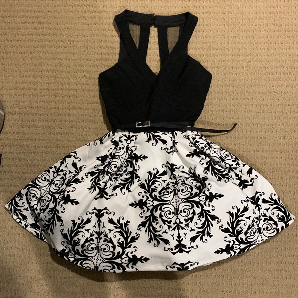 Macy’s Crystal Doll dress, used once for homecoming, size 1